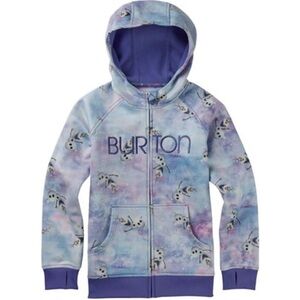 Burton Disney Frozen Olaf full zip fleece lined sweatshirt x Small 5-6